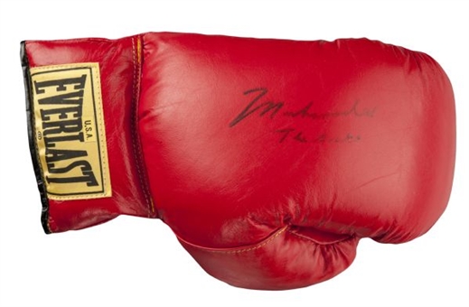 Muhammad Ali Signed Everlast Boxing Glove Inscribed "The Greatest"